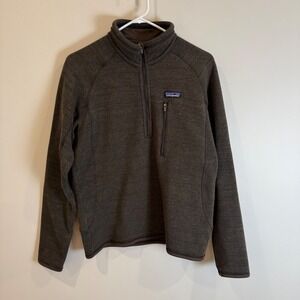 Patagonia Men's Zip Up Sweater - Dark Gray